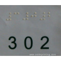 Braille packaging Braille printing plastic labels